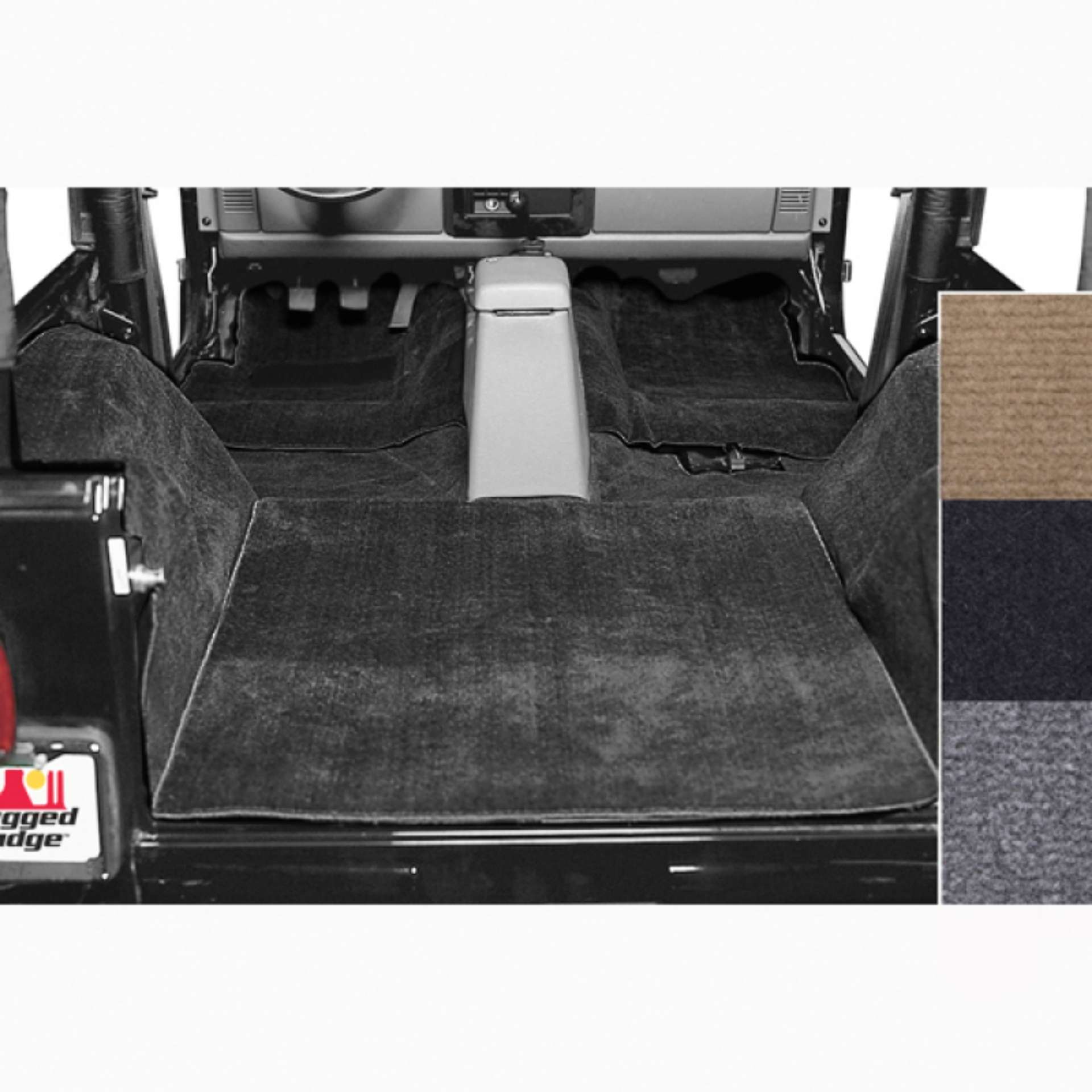 Picture of Rugged Ridge Deluxe Carpet Kit Black 76-95 Jeep CJ - Jeep Wrangler Models