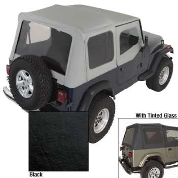 Picture of Rugged Ridge S-Top Door Skins Black Tinted Windows 88-95 Jeep Wrangler YJ