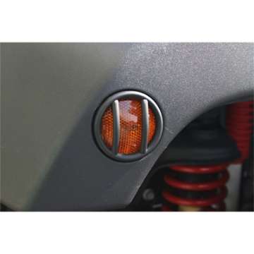 Picture of Rugged Ridge 07-18 Jeep Wrangler JK Black Side Marker Light Euro Guards