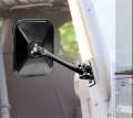 Picture of Rugged Ridge 97-18 Jeep Wrangler Black Rectangular Quick Release Mirror