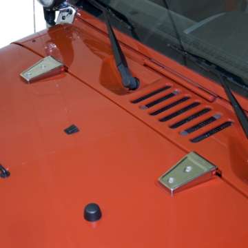 Picture of Rugged Ridge 07-18 Jeep Wrangler JK Stainless Steel Hood Hinge Covers