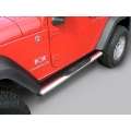 Picture of Rugged Ridge 4 1-4-In Oval Side Steps SS 2-Door 07-18 Jeep Wrangler JK