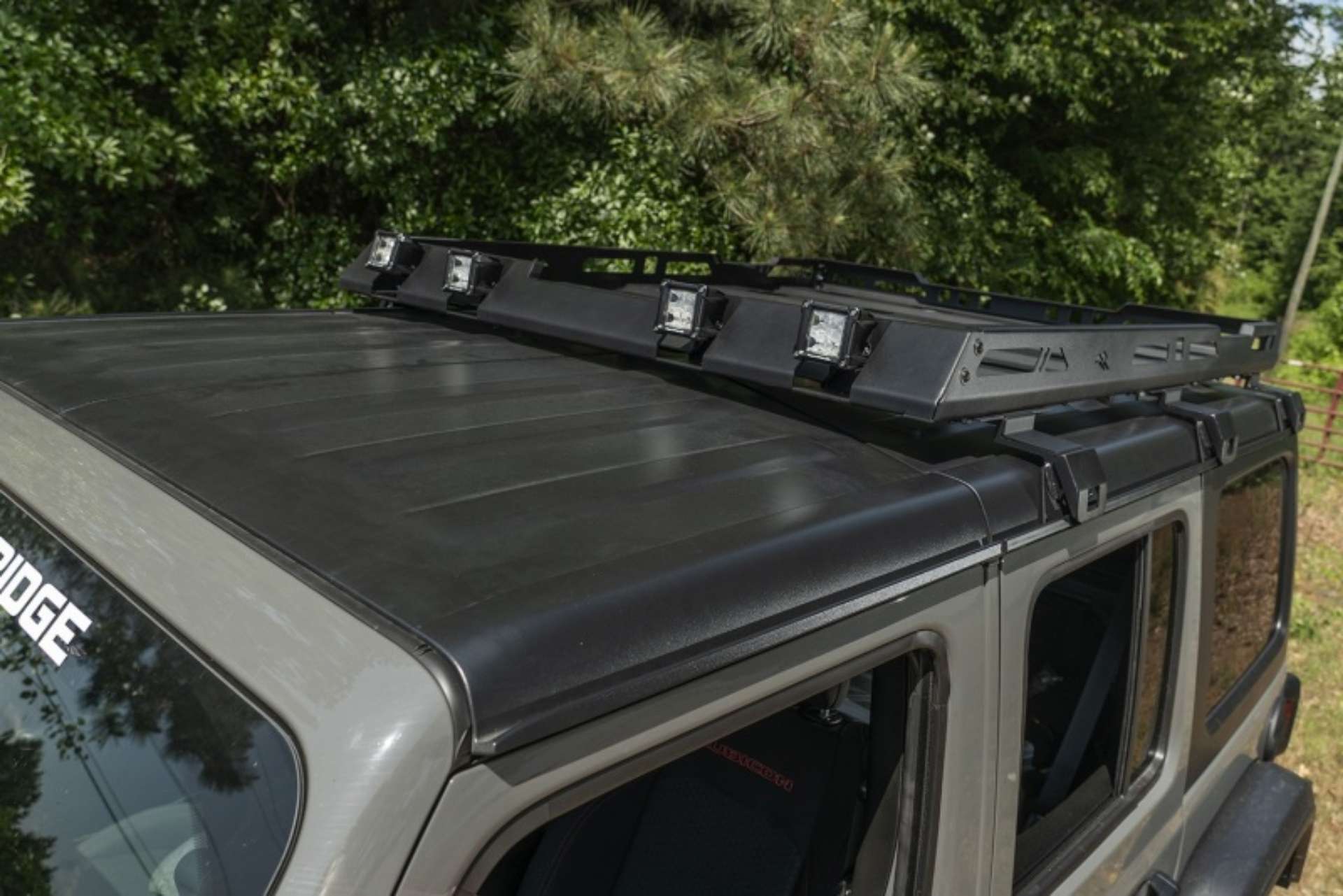 Picture of Rugged Ridge Roof Rack with Basket 18-20 Jeep Wrangler JL 4Dr Hardtops