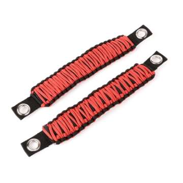 Picture of Rugged Ridge Paracord A-Pillar Grab Handle Red 07-18 Jeep Wrangler JK