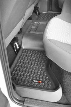 Picture of Rugged Ridge Floor Liner Rear Black 2002-2018 Dodge Ram 1500 Quad Cab