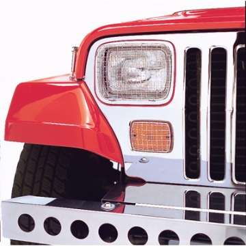 Picture of Rugged Ridge 87-95 Jeep Wrangler YJ Stainless Steel Stone Guard Set