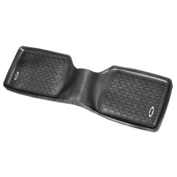 Picture of Rugged Ridge Floor Liner Rear Black 1984-2001 Jeep Logo Cherokee XJ