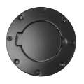 Picture of Rugged Ridge 97-06 Jeep Wrangler TJ Black Non-Locking Gas Cap Door