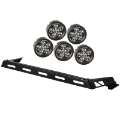 Picture of Rugged Ridge 07-18 Jeep Wrangler JK 5 Round LED Hood Light Bar Kit