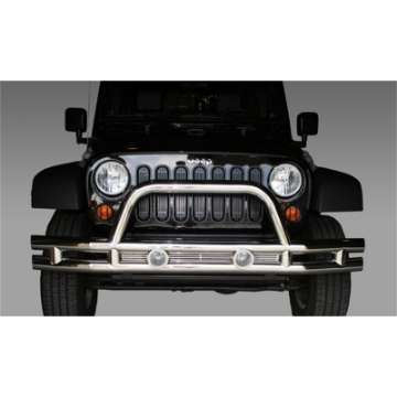 Picture of Rugged Ridge 3-In Front Tube Bumper Stainless 07-18 Jeep Wrangler