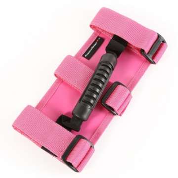 Picture of Rugged Ridge Ultimate Grab Handles Pink 55-20 CJ-Jeep Wrangler -JT