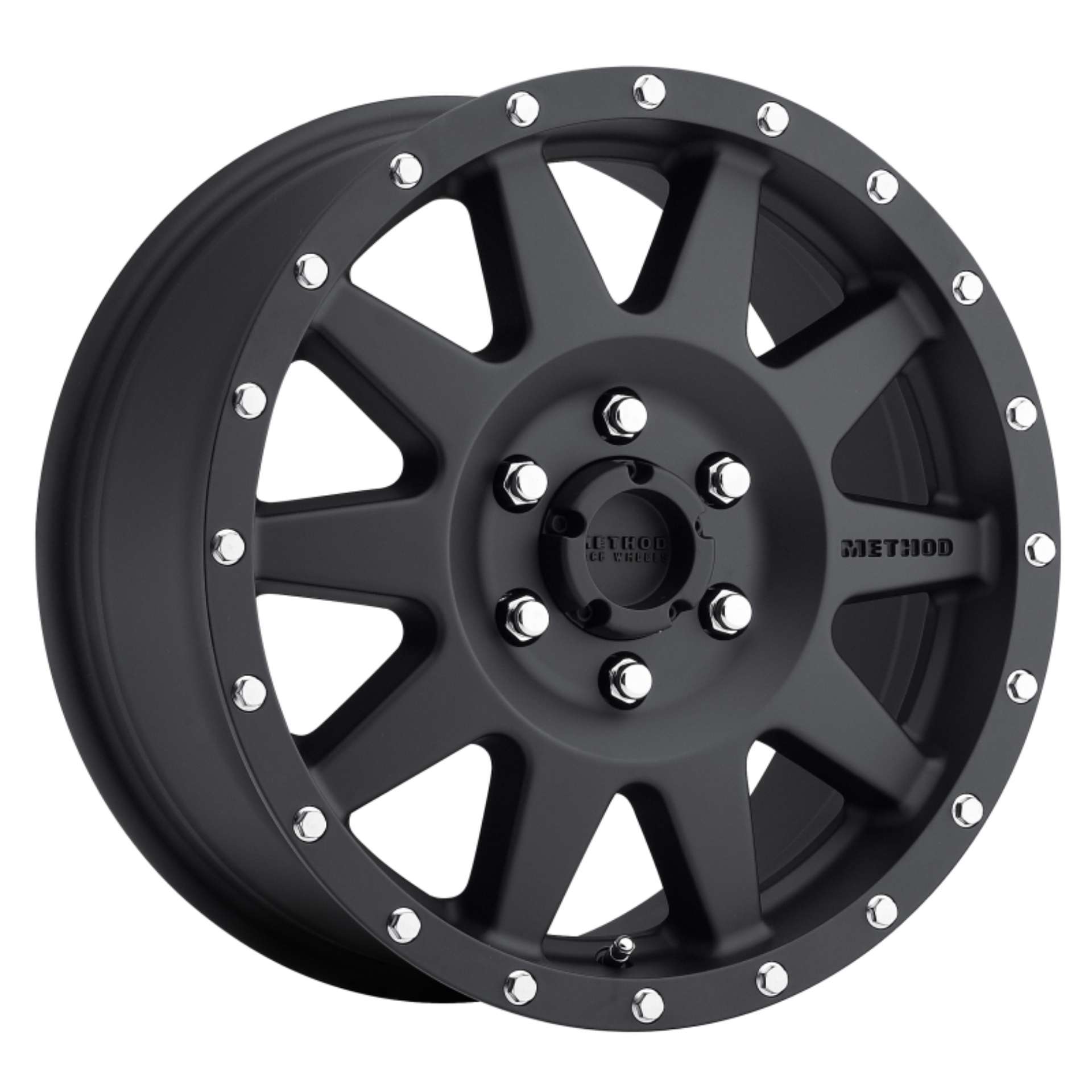 Picture of Method MR301 The Standard 17x7-5 +50mm Offset 6x130 84-1mm CB Matte Black Wheel