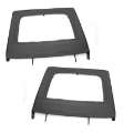 Picture of Rugged Ridge Upper Door Kit Rear Black 07-18 4-Dr Jeep Wrangler JK