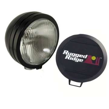 Picture of Rugged Ridge 6-In Round HID Off-road Fog Light Black Steel Housing