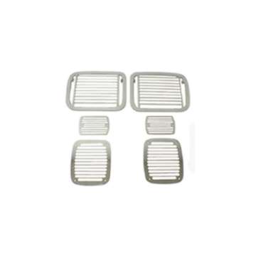 Picture of Rugged Ridge 87-95 Jeep Wrangler YJ Billet Style Stone Guard Set