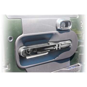 Picture of Rugged Ridge 07-10 Jeep Wrangler JK Chrome Front Door Handle Trim