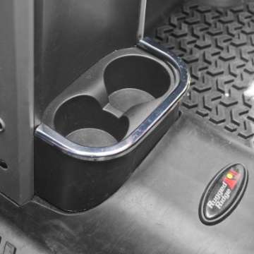 Picture of Rugged Ridge 07-10 Jeep Wrangler JK Chrome Rear Cup Holder Accent