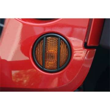 Picture of Rugged Ridge 07-18 Jeep Wrangler JK Black Turn Signal Euro Guards