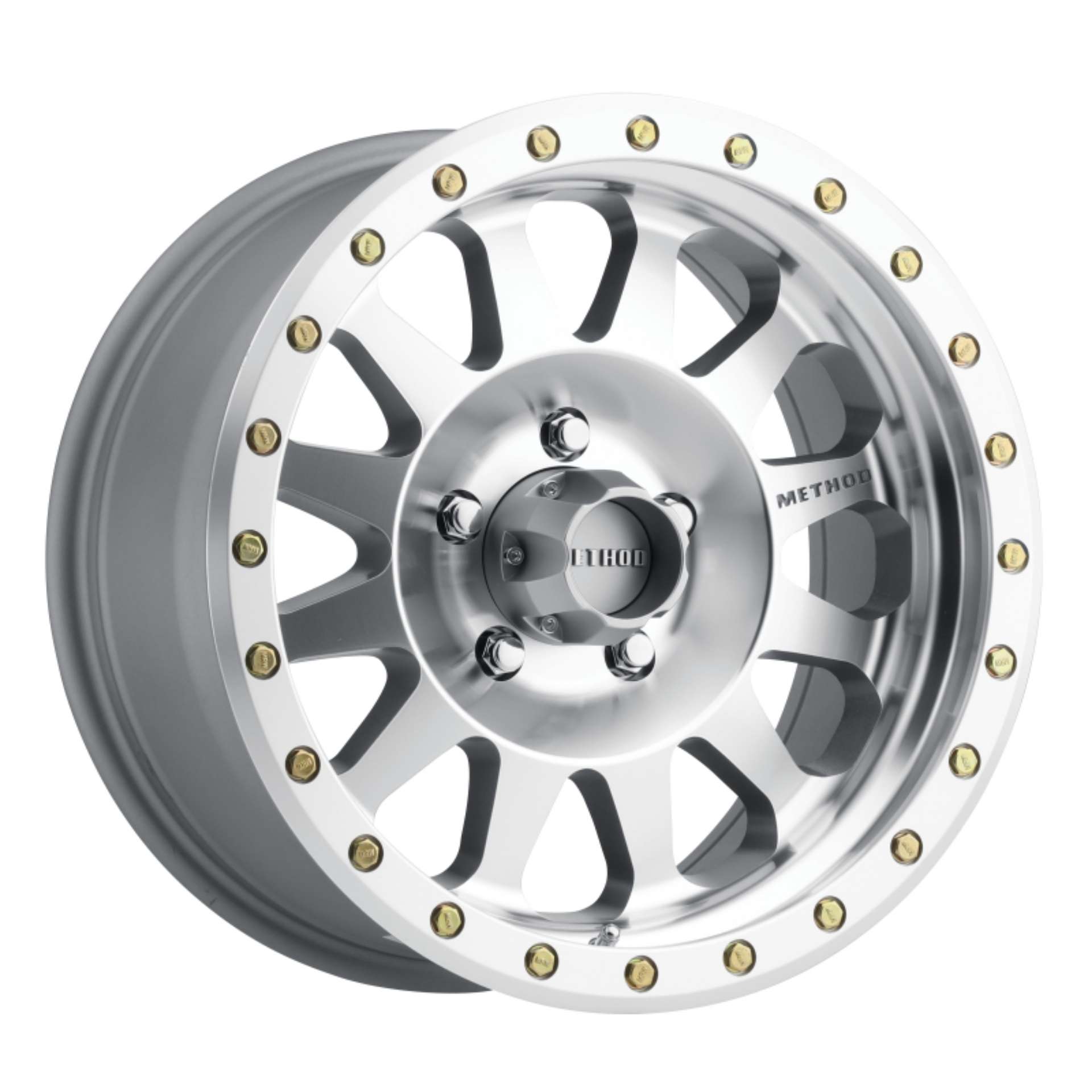 Picture of Method MR304 Double Standard 17x8-5 0mm Offset 5x5-5 108mm CB Machined-Clear Coat Wheel