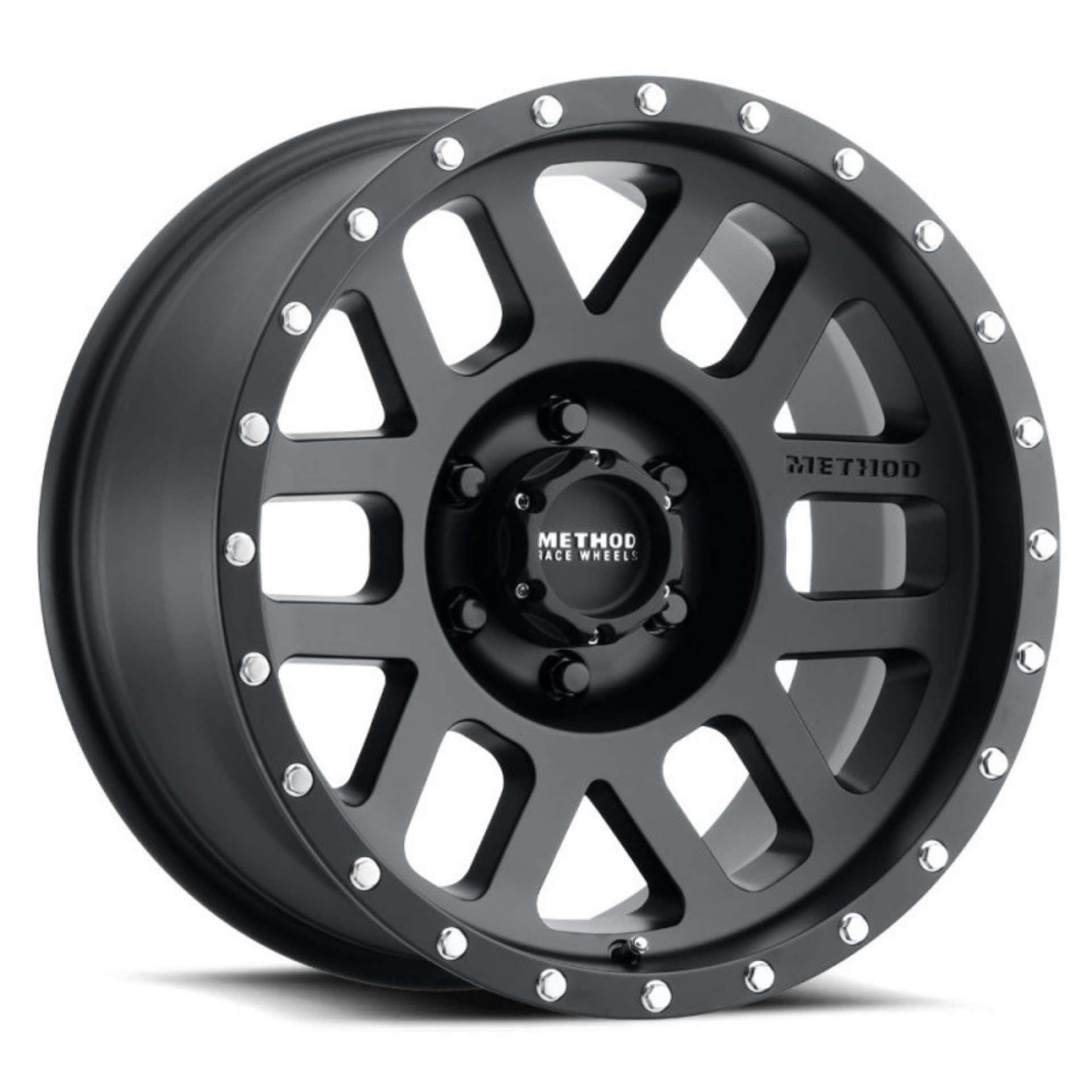 Picture of Method MR306 Mesh 17x8-5 0mm Offset 6x135 94mm CB Matte Black Wheel