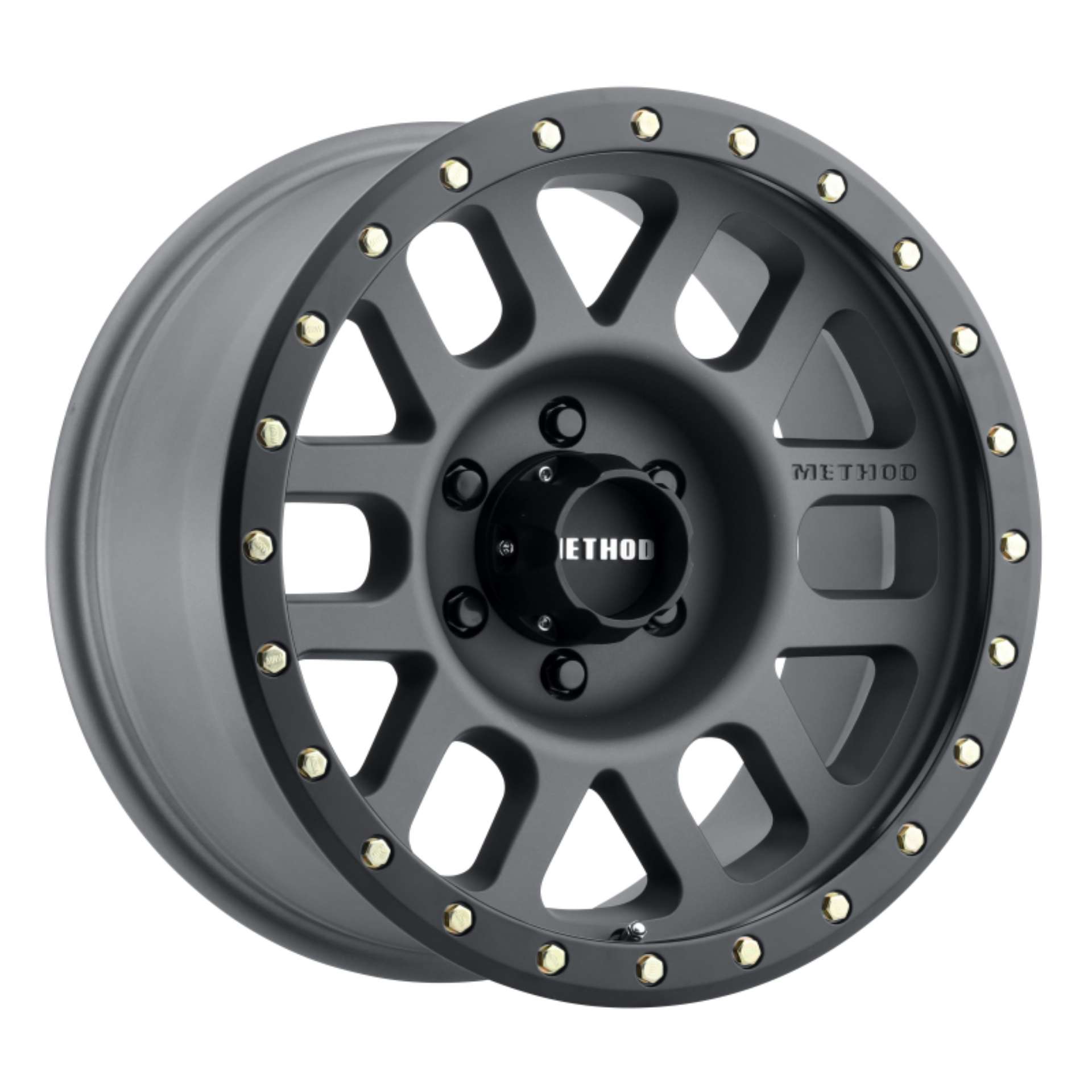 Picture of Method MR309 Grid 17x8-5 0mm Offset 6x135 94mm CB Titanium-Black Street Loc Wheel