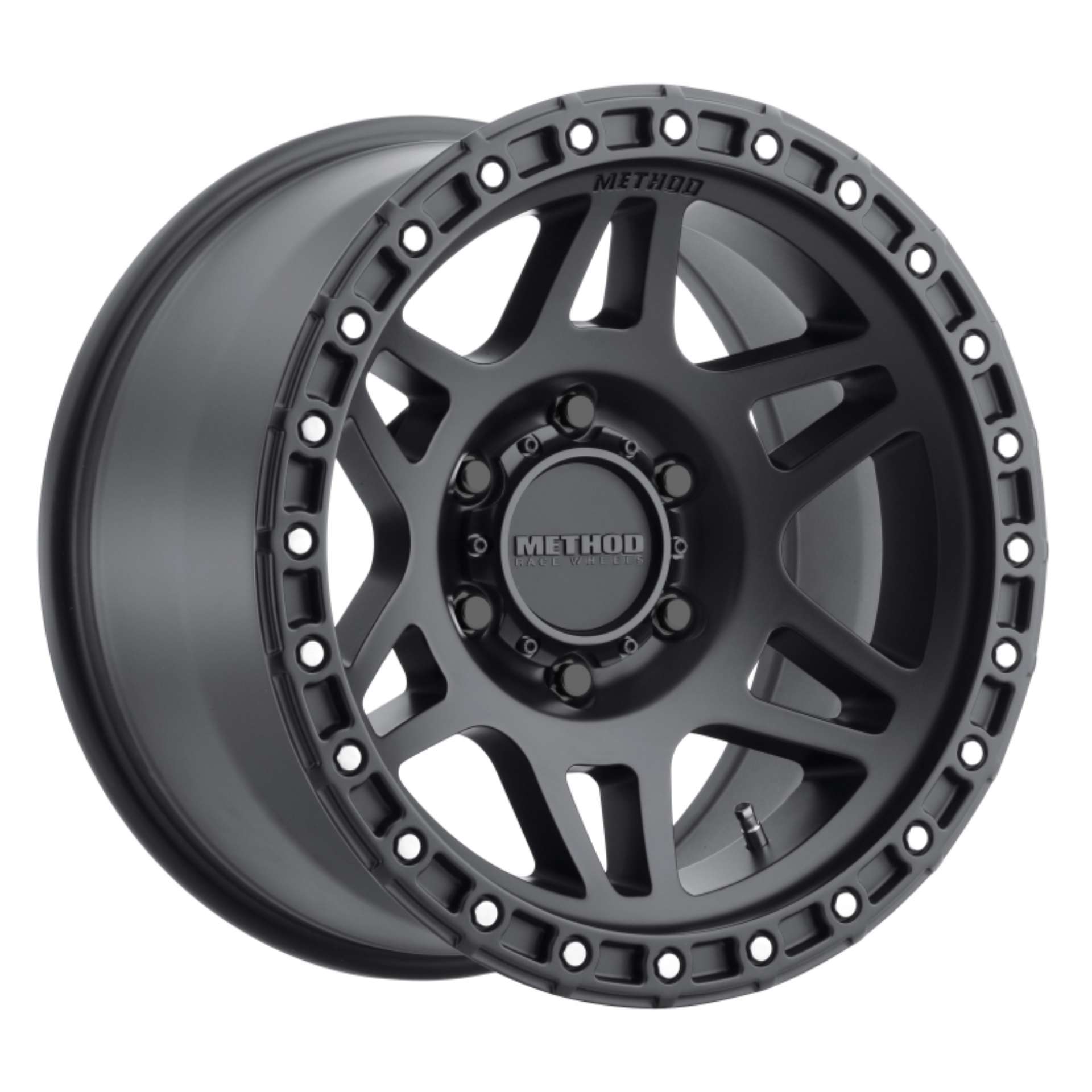 Picture of Method MR312 17x8-5 0mm Offset 6x5-5 106-25mm CB Matte Black Wheel