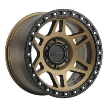 Picture of Method MR312 17x8-5 0mm Offset 6x5-5 106-25mm CB Method Bronze-Black Street Loc Wheel