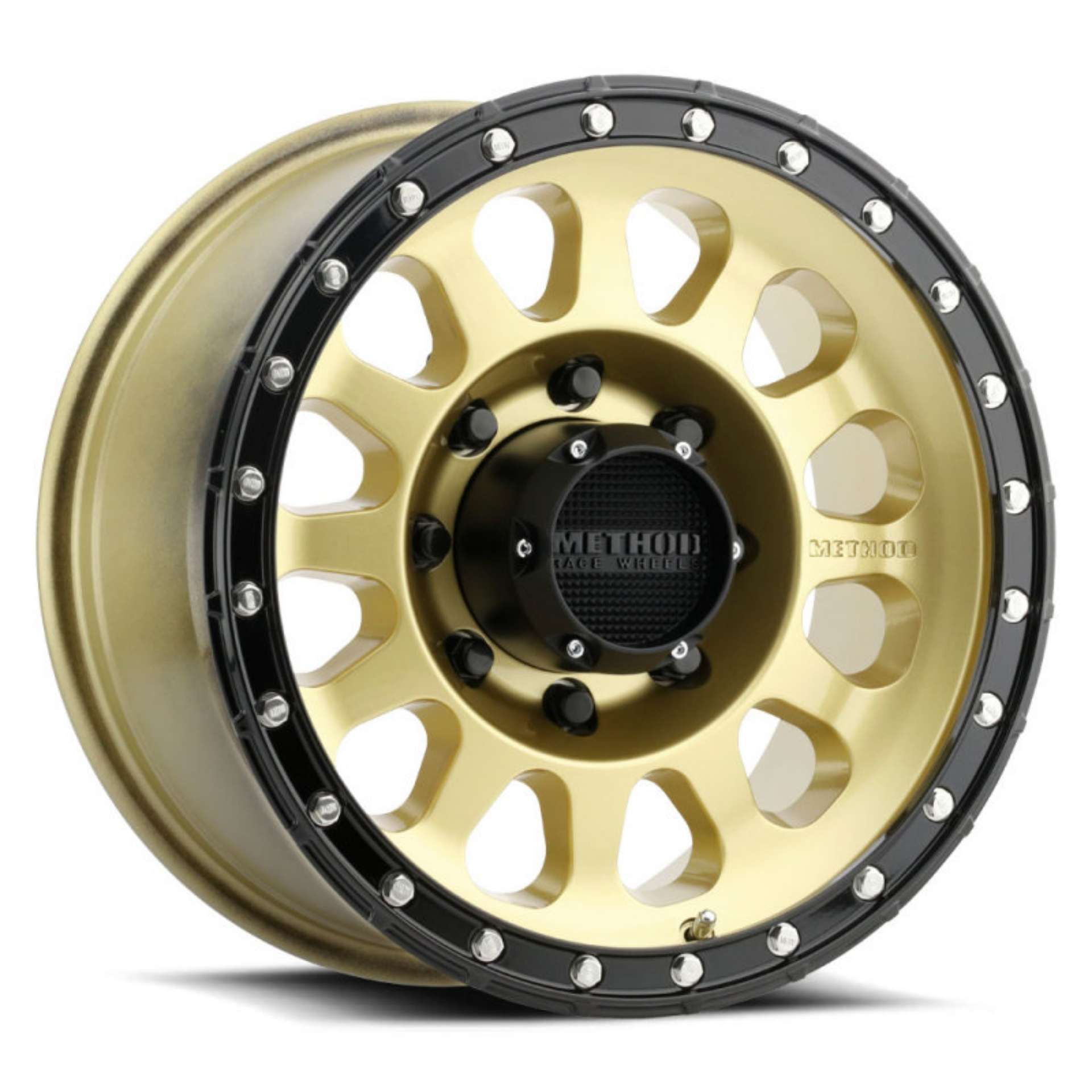 Picture of Method MR315 17x8-5 +25mm Offset 8x6-5 130-81mm CB Gold-Black Street Loc Wheel