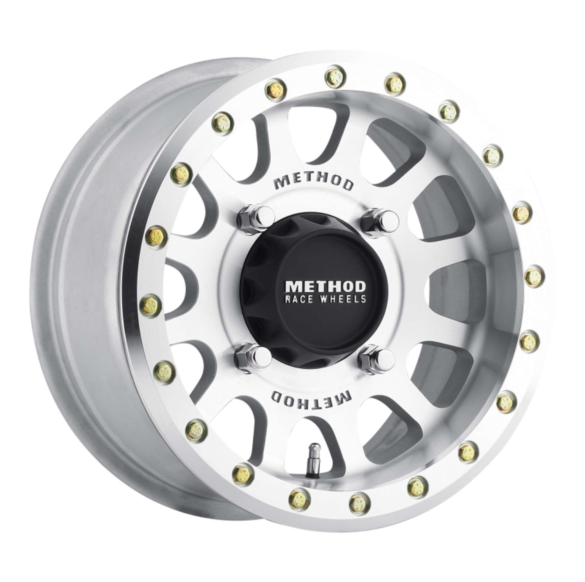 Picture of Method MR401 UTV Beadlock 14x7 - 5+2-38mm Offset - 4x136 - 106mm CB Machined - Raw Wheel