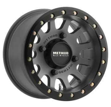 Picture of Method MR401 UTV Beadlock 14x7 - 5+2-38mm Offset - 4x156 - 132mm CB Titanium Wheel- Matte Black Ring