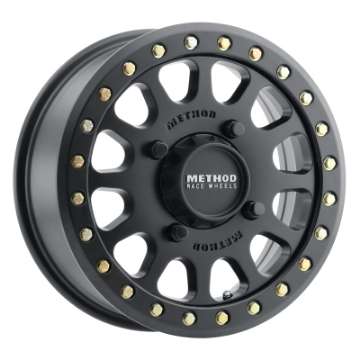 Picture of Method MR401 UTV Beadlock 15x6 - 5+1-53mm Offset - 4x156 - 132mm CB Matte Black Wheel