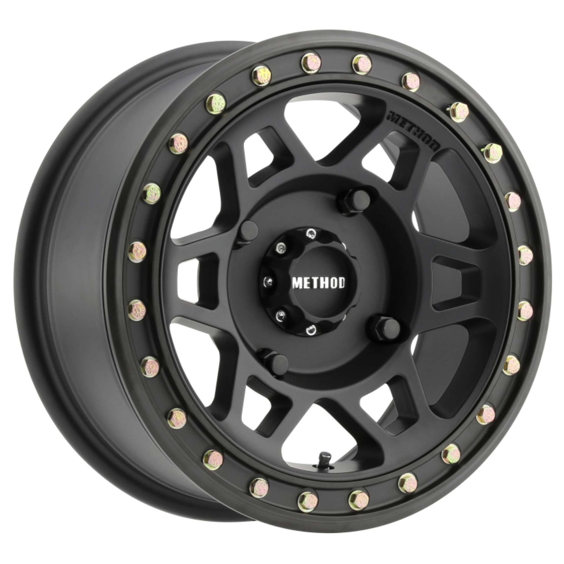 Picture of Method MR405 UTV Beadlock 15x7 - 4+3-13mm Offset - 4x136 - 106mm CB Matte Black Wheel