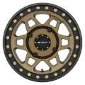 Picture of Method MR405 UTV Beadlock 15x7 4+3-13mm Offset 4x136 106mm CB Method Bronze Wheel - Matte Black Ring