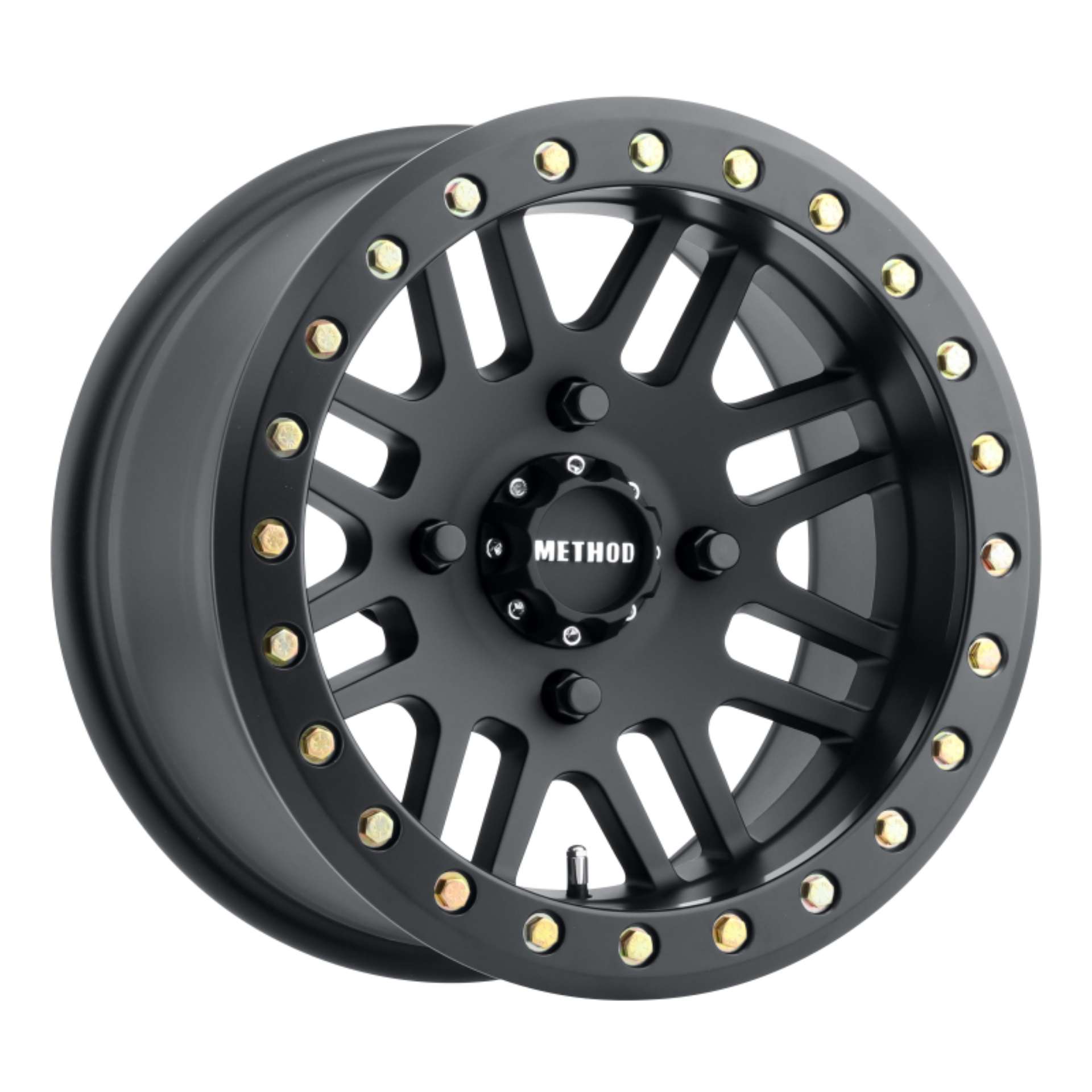 Picture of Method MR406 UTV Beadlock 15x8 - 4+4-0mm Offset - 4x136 - 106mm CB Matte Black Wheel