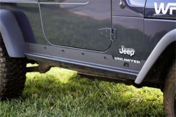 Picture of Rugged Ridge Heavy Duty Side Rocker Guards 04-06 Jeep Wrangler LJ