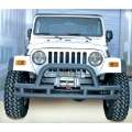 Picture of Rugged Ridge 3-In Dbl Tube Front Winch Bumper w-Hoop 76-06 Models