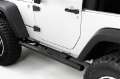 Picture of Rugged Ridge 4 1-4-In Oval Side Step Black 07-18 Jeep Wrangler JK