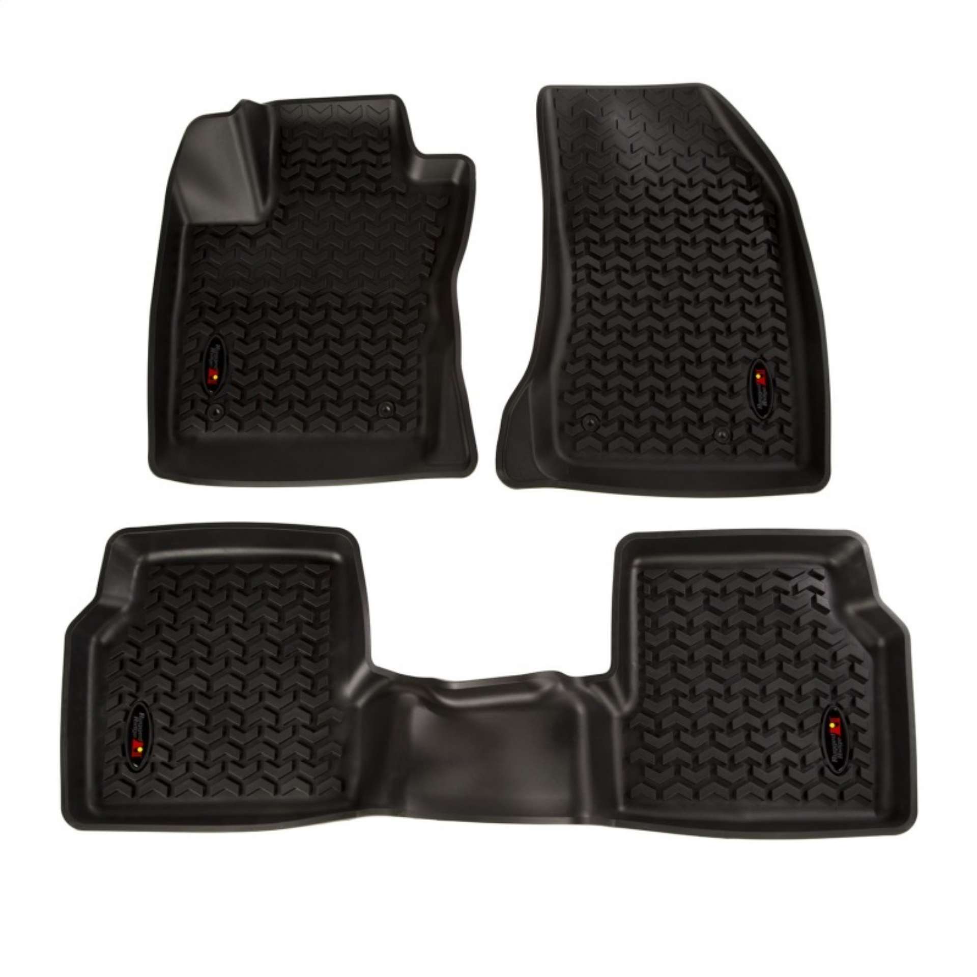 Picture of Rugged Ridge Floor Liner Front-Rear Black 2018-2019 Jeep Compass