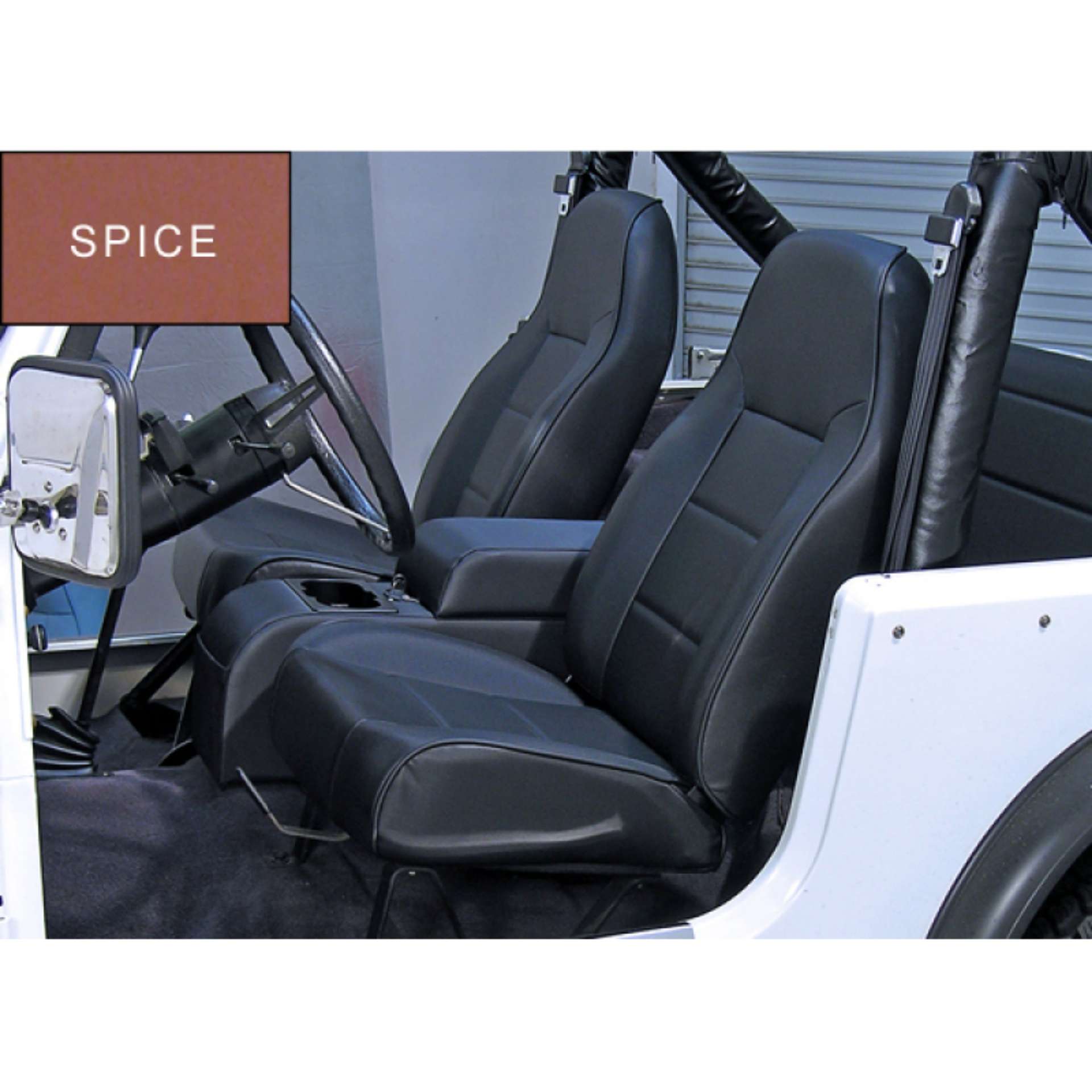 Picture of Rugged Ridge High-Back Front Seat Non-Recline Spice 76-02 CJ&Wran