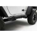 Picture of Rugged Ridge RRC Rocker Guards Black 07-18 2-Door Jeep Wrangler