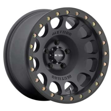 Picture of Method MR105 Beadlock 17x8-5 0mm Offset 6x5-5 108mm CB Matte Black w-BH-H24125 Wheel