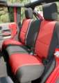 Picture of Rugged Ridge Seat Cover Kit Black-Red 11-18 Jeep Wrangler JK 4dr