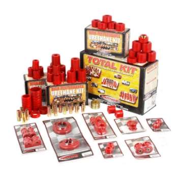 Picture of Rugged Ridge Polyurethane Bushing Kit Red 97-06 Jeep Wrangler TJ