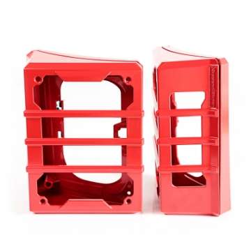 Picture of Rugged Ridge 07-18 Jeep Wrangler JK Red Elite Tail Light Guards