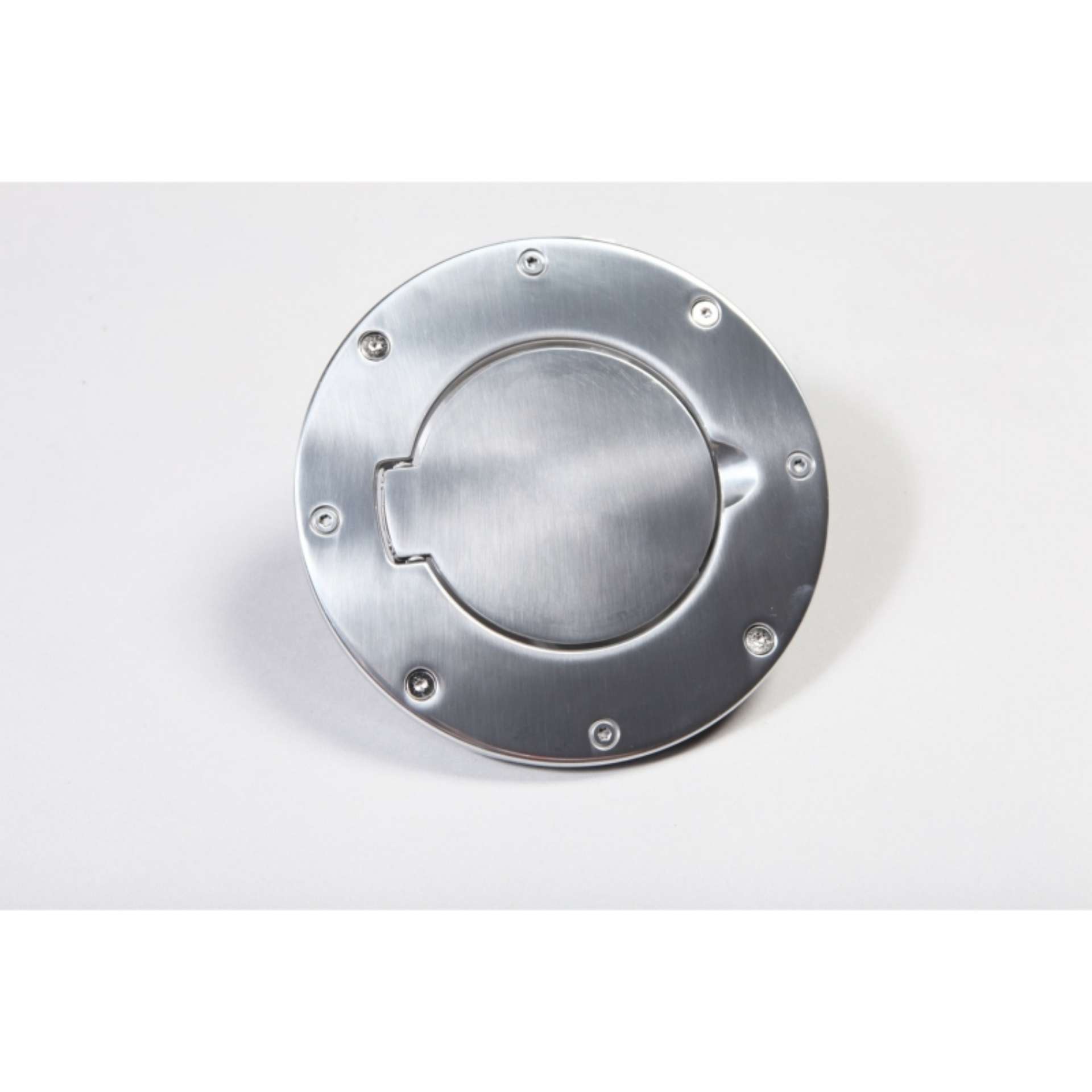 Picture of Rugged Ridge Non-Locking Gas Cap Door Polished Alum 97-06 Wrang