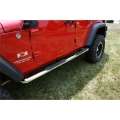 Picture of Rugged Ridge 3-In Round Side Step SS 07-18 Jeep Wrangler Unlimited JK