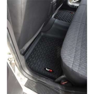 Picture of Rugged Ridge Floor Liner Rear Black 1984-2001 Jeep Cherokee XJ