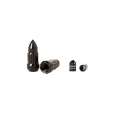 Picture of Rugged Ridge Bullet Lug Nut and Valve Stem Cap Kit Black 1-2-20