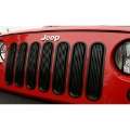 Picture of Rugged Ridge Billet Grille Insert Black 07-18 Jeep Wrangler JK