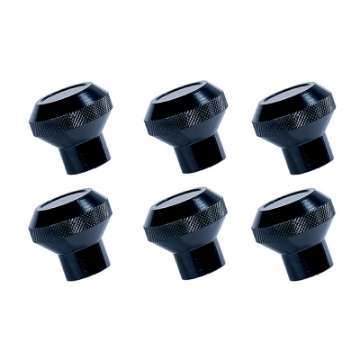 Picture of Rugged Ridge Billet Aluminum Dash Knob Set Black 76-86 Jeep CJ